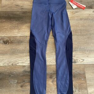 Good American Two-Tone Blue Leggings NWT size 0